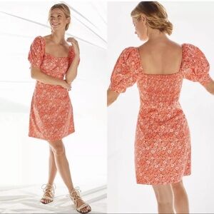Anthropologie Forever That Girl Floral Puff-Sleeved Dress XS NWT